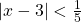 |x-3|<\frac{1}{5}