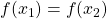 f(x_{1})=f(x_{2})