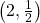 \left(2,\frac{1}{2}\right)