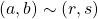 (a,b)\sim (r,s)