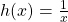 h(x)=\frac{1}{x}