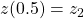 z(0.5)=z_{2}