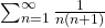 \sum_{n=1}^{\infty} \frac{1}{n(n+1)}