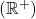 \left( \mathbb{R}^+ \right)