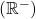 \left( \mathbb{R}^- \right)