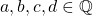 a,b,c,d\in \mathbb{Q}