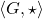 \left\langle G, \star \right\rangle