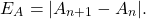 \begin{equation*} E_{A}=|A_{n+1}-A_{n}|. \end{equation*}