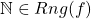 \mathbb{N}\in Rng(f)