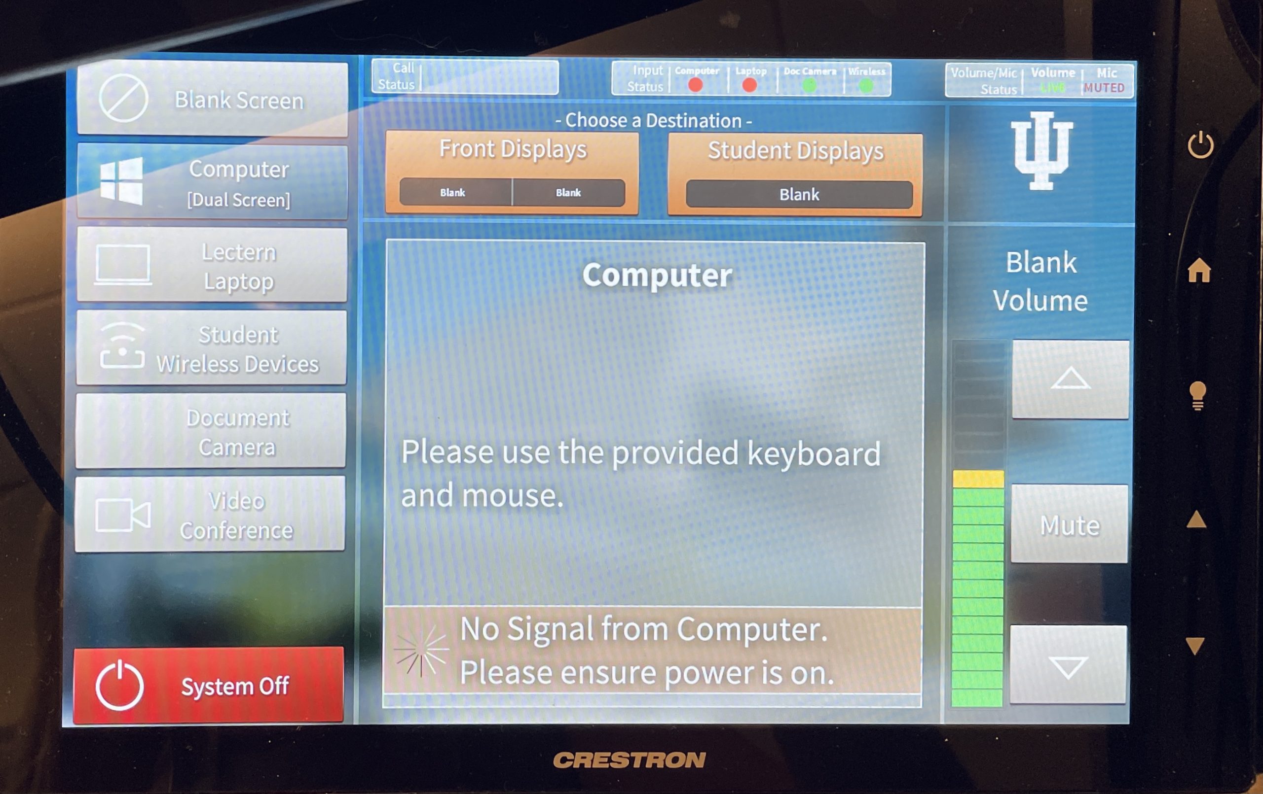 Crestron Control Panel - Graphical user interface, application