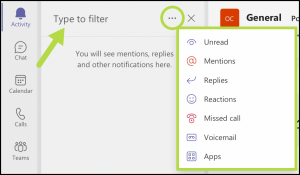Many options are available for customizing the Feed filter