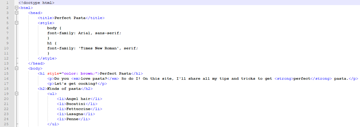 Image of final HTML coded webpage part 1