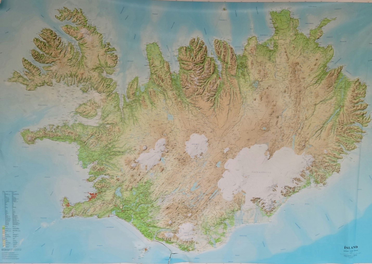 Farming In Iceland Traveling Farmer Map Of Iceland Elevations