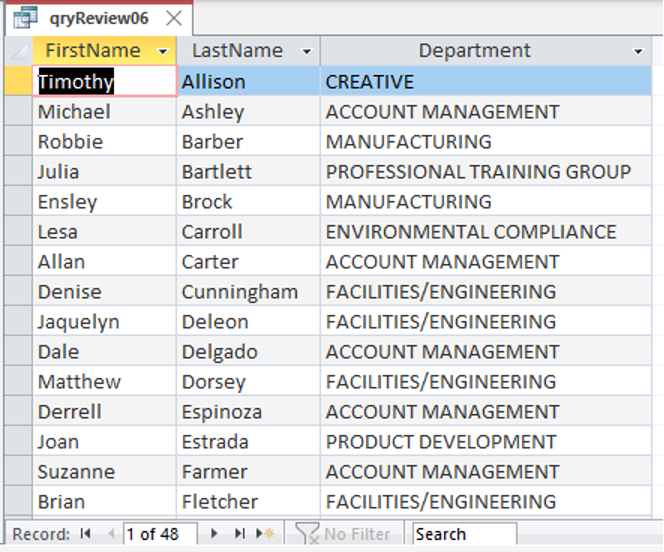 Chapter 13 – Advanced Queries – K160: Introduction to Modeling and ...