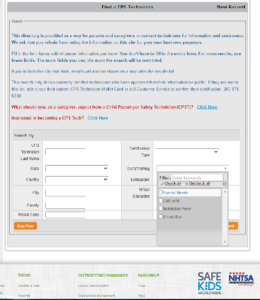 Screen shot of Release of Information form