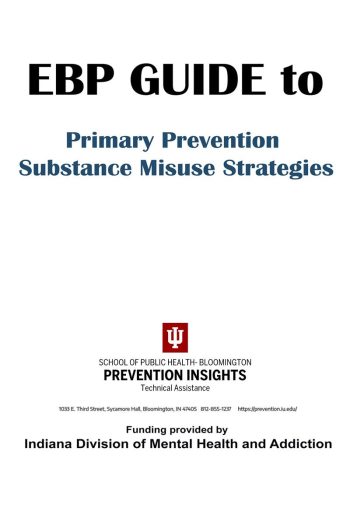 Cover image for DMHA Primary Prevention Substance Misuse Strategy Compendium