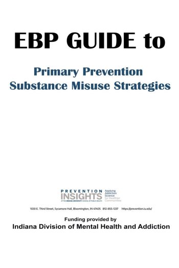 Cover image for DMHA Primary Prevention Substance Misuse Strategy Compendium