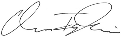 Chris Tompkins signature