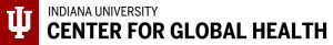 Logo that says "Indiana University Center for Global Health"