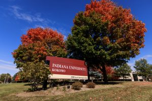 Image of the IU Kokomo entrance sign.