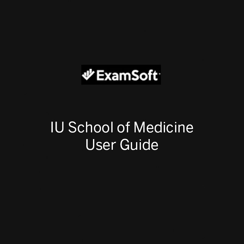 Cover image for ExamSoft User Guide