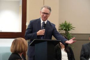 Douglas Rex, MD, a distinguished professor emeritus in the Department of Medicine at IU, was formally given the title Thursday, Sept. 28, 2023