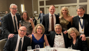 Group of faculty attending awards dinner