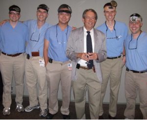 Physicians posing with lead faculty