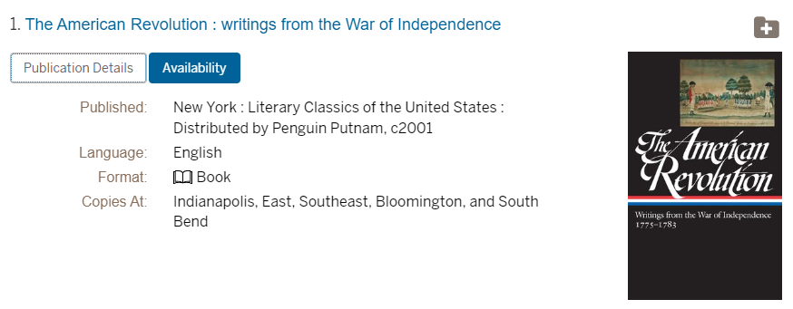 The American Revolution : writings from the War of Independence, edited by John Rhodehamel