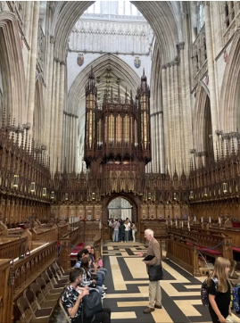 A photo of a room inside York Minster.