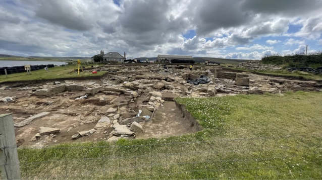 A photo of an open archaeology site.