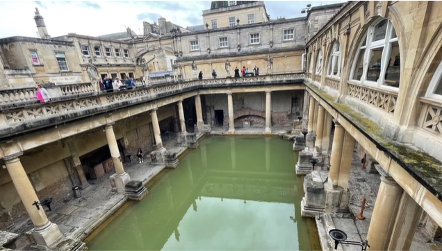 A photo of the Roman Baths.