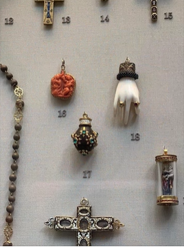 A photo of artifacts from the British Museum.