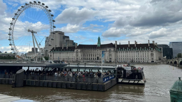 A photo of the London Eye.