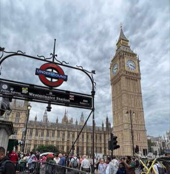 A photo of the Underground Westminster Station.