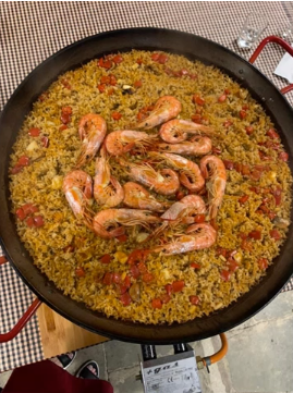 A photo of Paella.