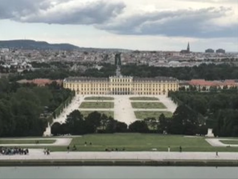 A photo of a building with a garden.