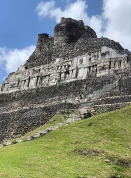 A photo of Mayan ruins.