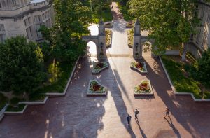 Image of the Sample Gates at IU Bloomington.