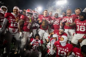 Members of the Indiana Hoosiers football team.