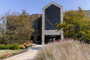 The IU East campus on a spring day.