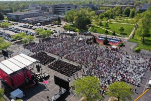 Image from an Indiana University Northwest Commencement.