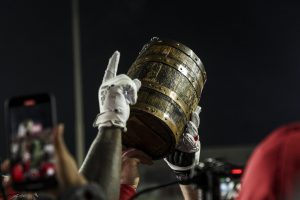 Oaken Bucket during the game between the Purdue Boilermakers and the Indiana Hoosiers at