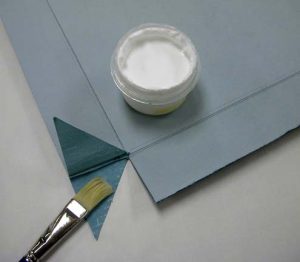 Applying PVA to the flaps