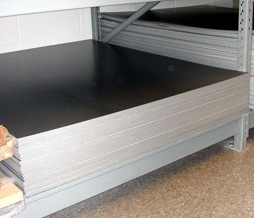 Stack of gray-white board