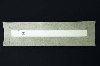 Marking the head and tail turn ins on the new spine cover