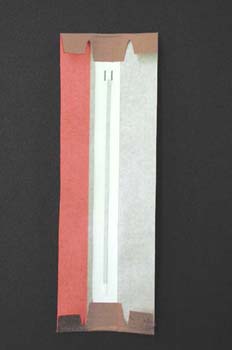 Gluing up one edge of the spine cover