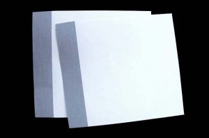 Endsheets with trimmed hinge cloth