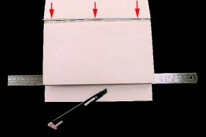 Trimming the for edge of the endsheet