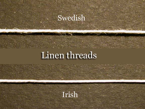 Swedish and Irish linen threads